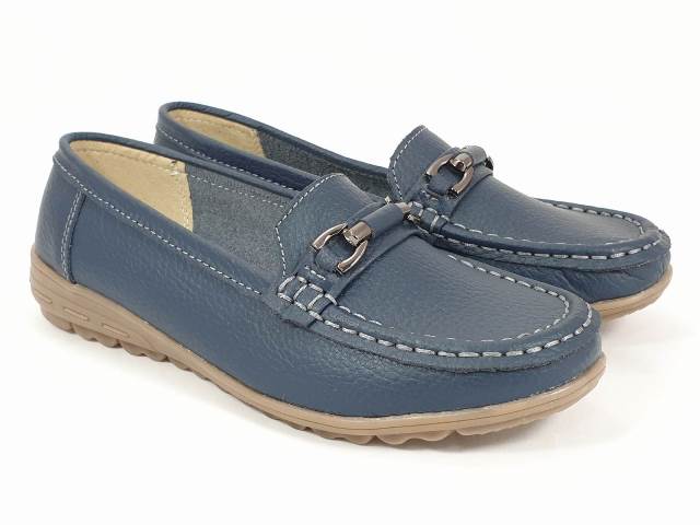 Pantofi dama piele bleumarin Otilia biashoes.ro imagine reduceri